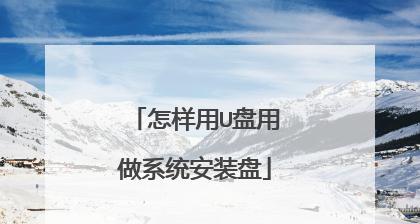 使用U盘装系统的教程（详细步骤与技巧助你轻松安装操作系统）