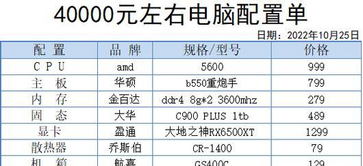 4000元台式电脑配置推荐（花小钱也能组装一台强悍的电脑！4000元台式电脑配置推荐）